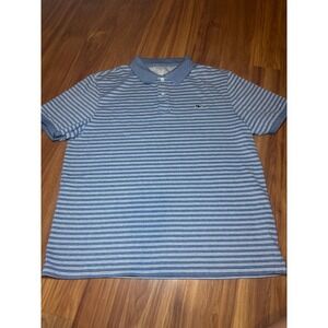 Vineyard Vines Edgartown Polo Shirt Mens Medium Blue White Striped‎